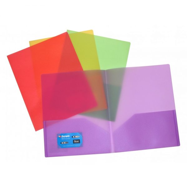 Durable Frosted Two Pocket Folder - AE31200