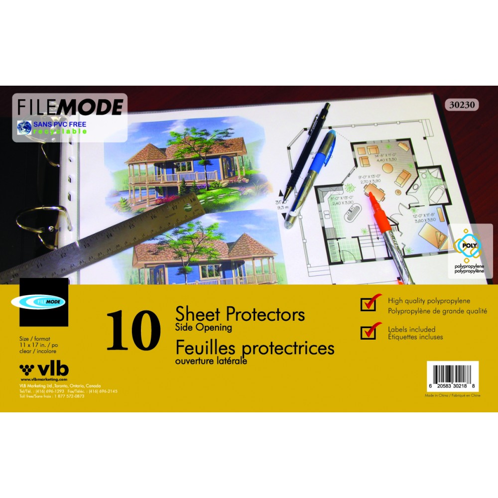 Durable 11″ X 17″ Sheet Protectors