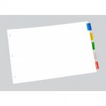 Durable Paper Index Dividers 11" X 17"