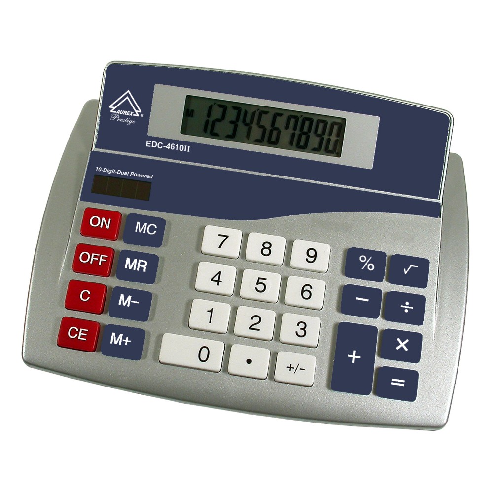 Dual Power Hard Shell Handheld Calculator - AUR- B5050MII