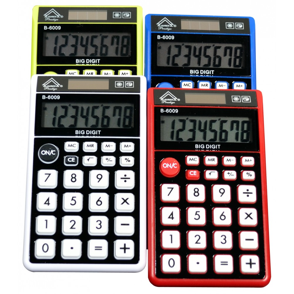 Dual Power Handheld Calculator - Mixed color - B-6009
