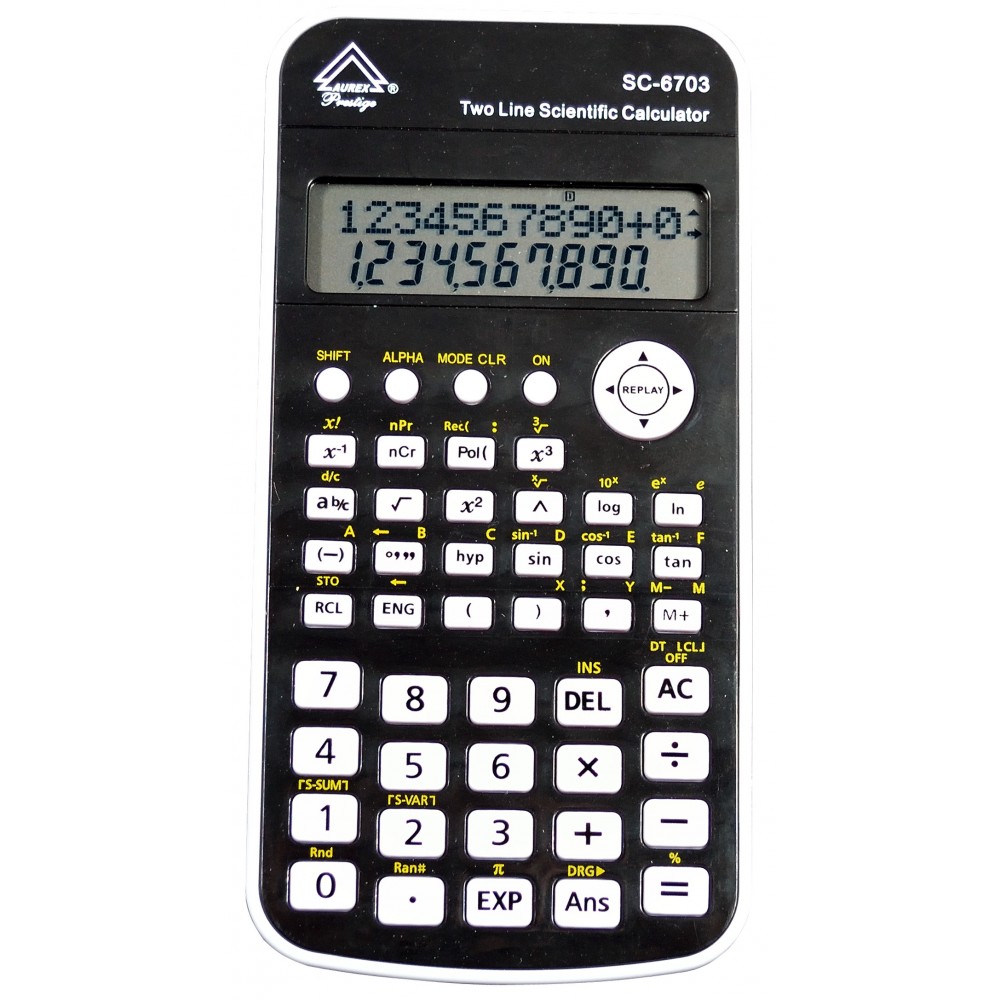 Battery Powered Handheld Calculator - Black color - SC-6703