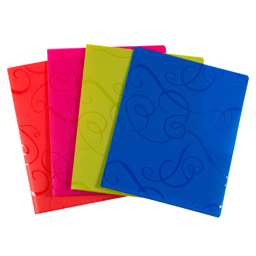 Durable Swirl Two Pocket Folder - AE92260