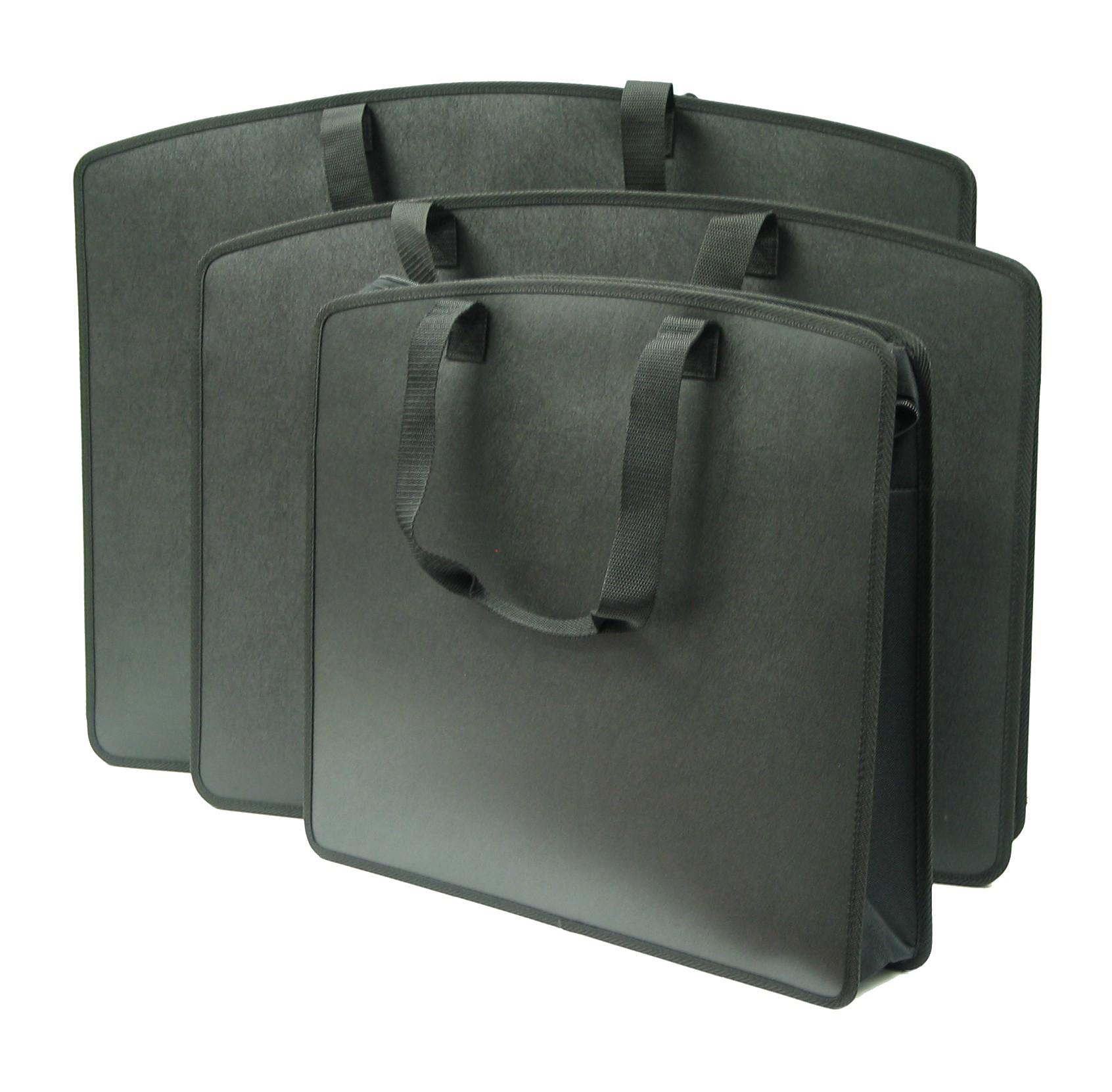 Durable Black Color Carry All Tote Cases With Handles