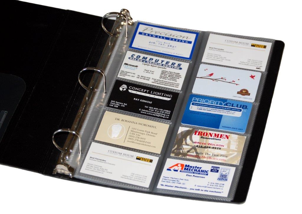 Durable Poly Business Card Holder Refills - 64073
