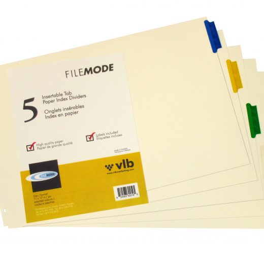 Durable Paper Index Dividers – 30219