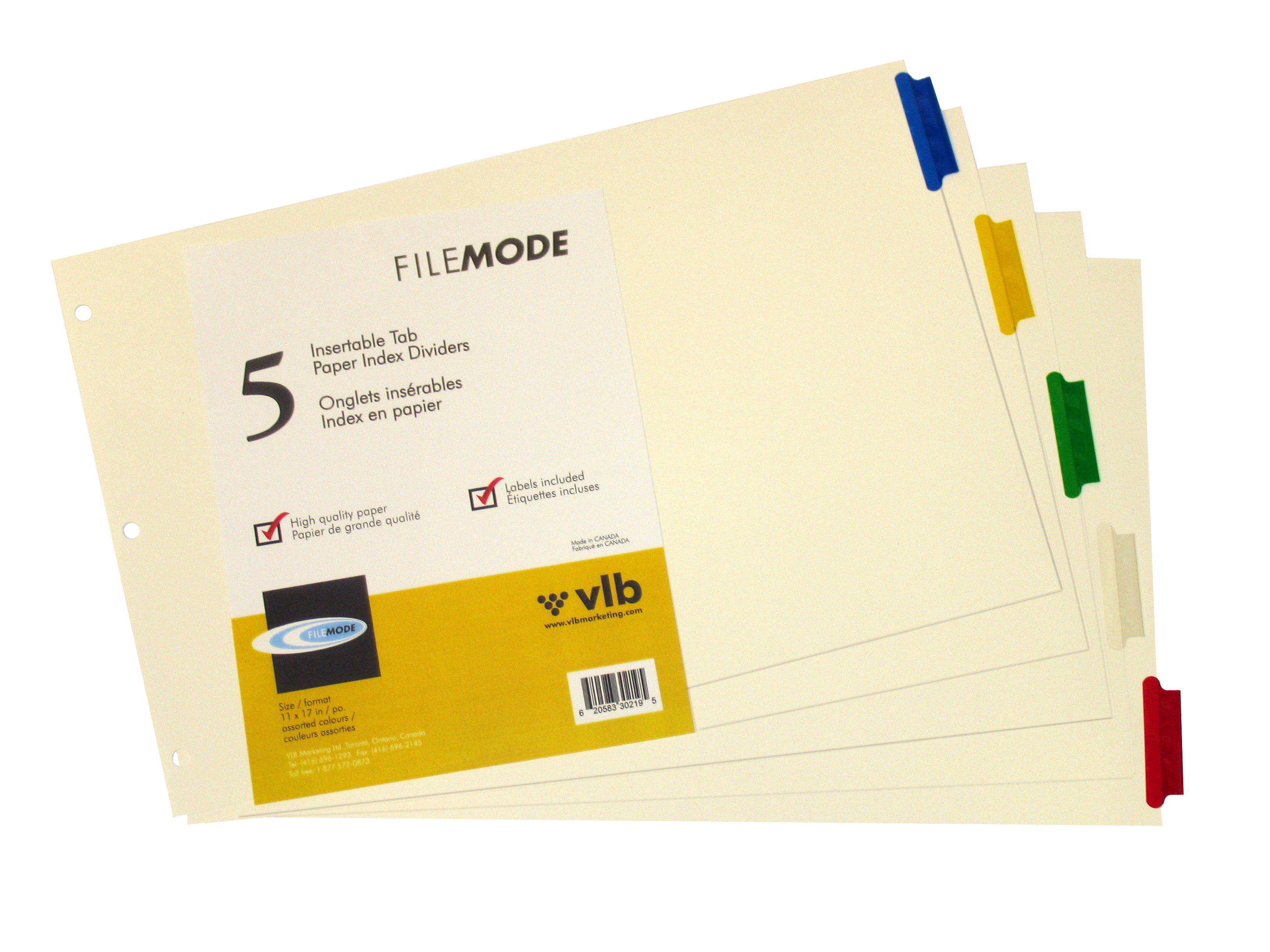 Durable Paper Index Dividers – 30219