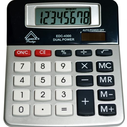Tilt Display Desktop Calculator - AUR- EDC4300